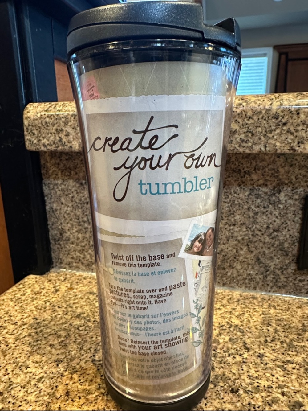Starbucks Travel Tumbler with Photo Collage Design